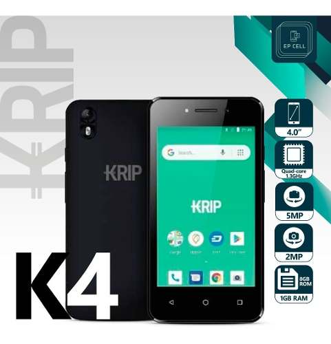 Telefono Celular Krip K4 Nuevo Con 3 Meses De Garantía