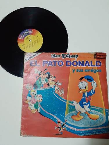 Disco De Vinilo Vintage El Pato Donald Y Sus Amigos