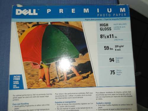 Papel Fotografia Marca Dell Premium 73 Hojas