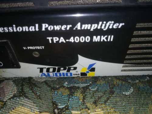 Amplificador Top Audio Mk2 4000 Capitán Qsc Crown Audio