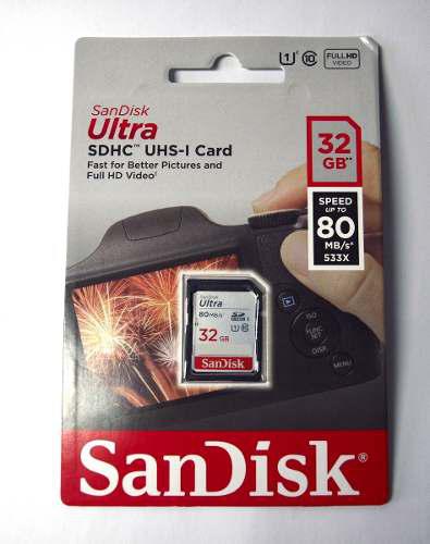 Memoria Sdhc Ultra Sandisk 32gb