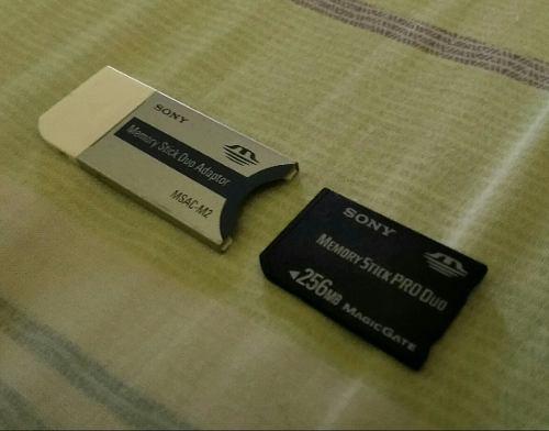Memoria Stick Pro Duo Sony De 256 Mb Mark2 Con Adaptador