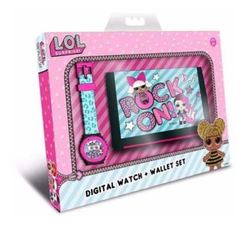 Nuevo Set De Regalo Lol Surprise Reloj Digital + Billetera