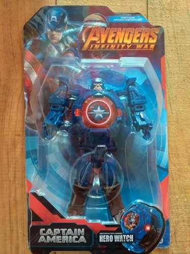Relog Transformer Iron Man, Capitan America, Spiderman, Lol
