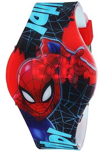Reloj De Spiderman Con Banda De Goma Roja, Casual, Importado
