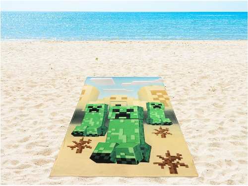 Toalla Minecraft Niño Piscina Playa