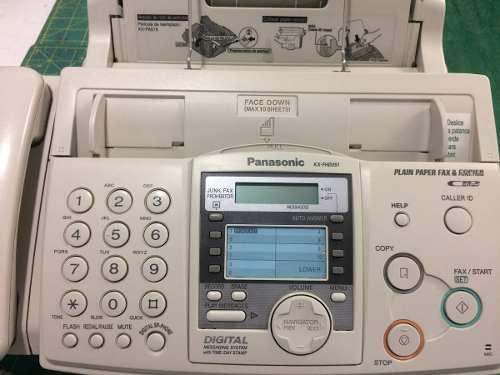 Fax Panasonic Kx-fhd351 Usa Papel Bond Normal