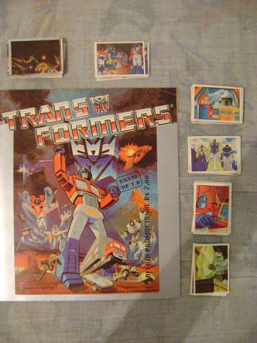 Transformers Álbum De Barajitas Original De Los 80s (20$)