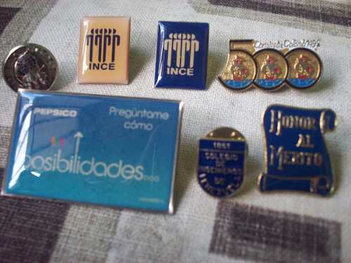 Botón O Pin De Metal De Colección, Todos Por 3 Vrds