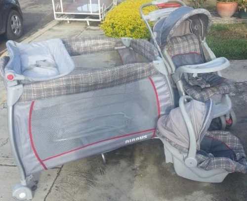 Combo Coche, Corral Y Porta Bebe. Cod 90