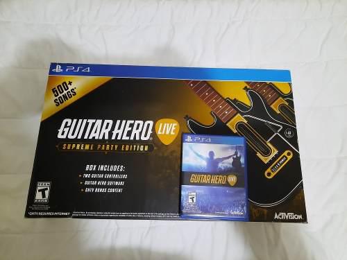 Guitar Hero Live Ps4 Guitarras + Cd Original