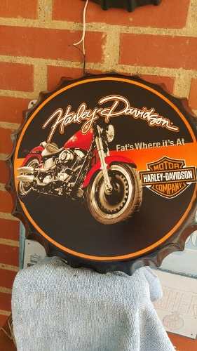 Harley Davidsondavidson.letrero Metalicometalico 35 Verdes