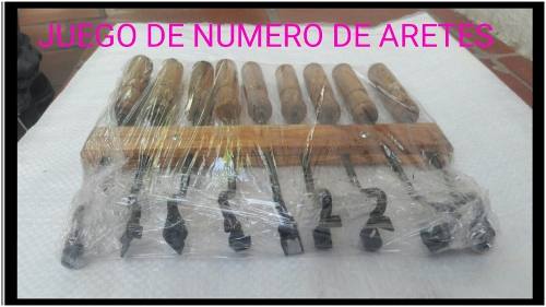 Juego De Numero Para Aretes De Ganado En Acero