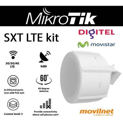 Mikrotik Sxt Lte Kit Internet Ilimitado Para Zona Rurales