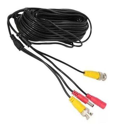 7 Cable Camara Video Corriente 18 Mts Bnc Plug 12v 18 Metros