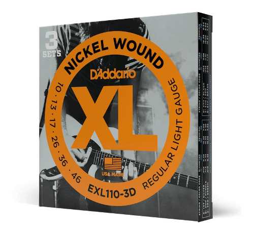 Cuerdas Daddario Nickel Wound Exl110 Guitarra Eléctrica