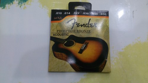 Cuerdas Fender Para Guitarra Acustica 0.10