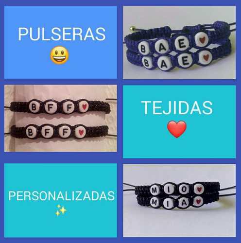 Pulseras Tejidas Personalizadas