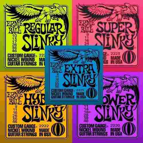 Set Cuerda Guitarra Ernie Ball Super/regular Slinky 7 Vds