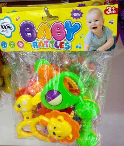 Sonajero Baby Rattles 6 Pzas Bebe