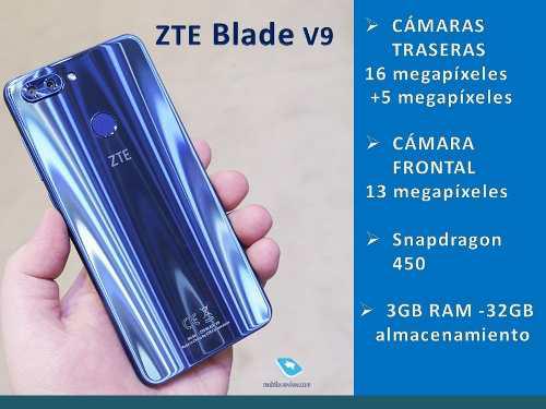 Telefono Zte Blade V9 3gb Ram 32gb + Audífonos