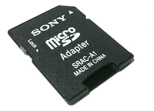Adaptador De Memoria Sdhc A Microsd Sony