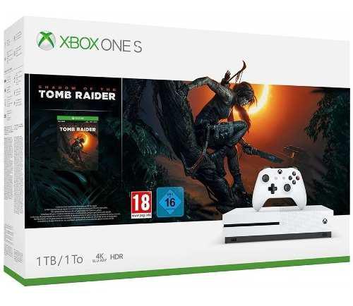 Consola Xbox One S 1tb + Shadow Of The Tomb Raider +4k