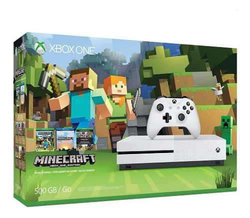 Consola Xbox One S 500gb + 3 Juegos Minecraf + Control