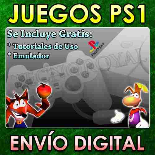 Juegos Ps1, Envío Digital + Guías De Uso + Emulador