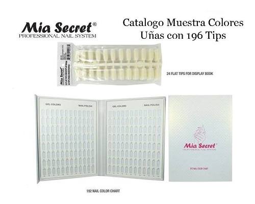 Mia Secret Muestrario Albun Catalogo 196 Tips Uñas