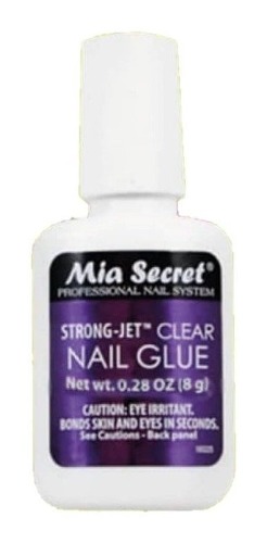 Mia Secret Strong Jet Nail Glue Pegamento Con Brocha 8g Bqto