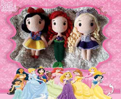 Princesas Disney Amigurumis d