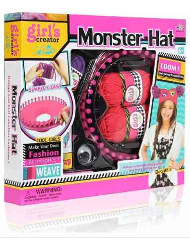 Set De Tejer Para Niñas Modelo Monster Hat