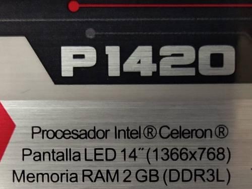 Laptop P1420, Repuestos, Bateria Y Cargador