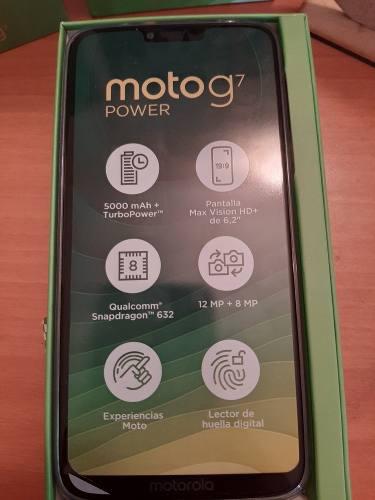 Moto G7 Power 64gb/4gbram Dual Sim Nuevos (190)