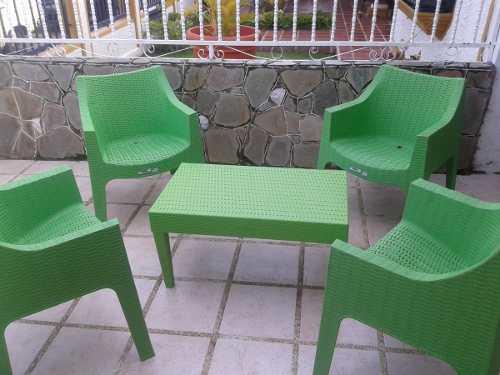 Poltrona Plástica Rattan (100verdes) Sillas Plásticas