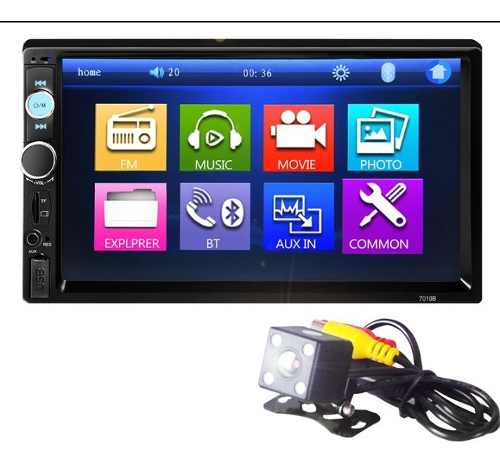 Reproductor Con Camara Carro 2 Din Doble Tactil 7 Pul Tienda