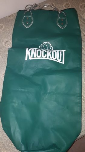 Saco De Boxeo Marca Knockout Color Verde