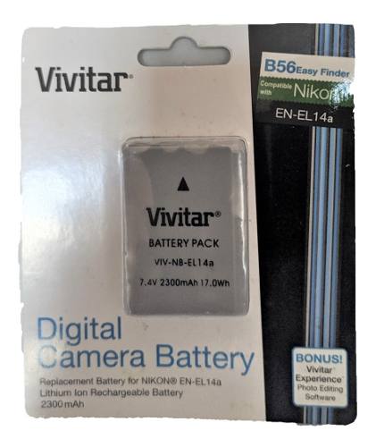 Bateria Vivitar En-el-14 Para Camaras Nikon
