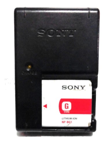 Cargador Sony Bc-csgb Y Bateria Np Bg1 Para Cámara Original