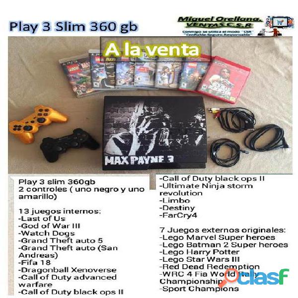 Play 3 Slim 360 gb