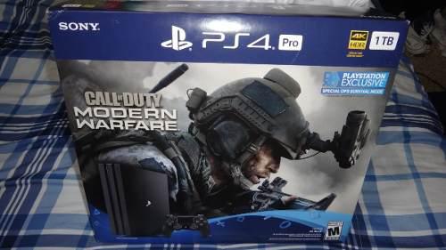 Playstation 4 Pro Cod Modern Warfare Nuevo Y Sellado