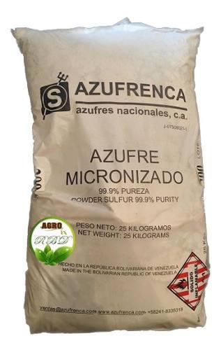 Fungicida Agricola Azufre Micronizado 99,9% De Pureza