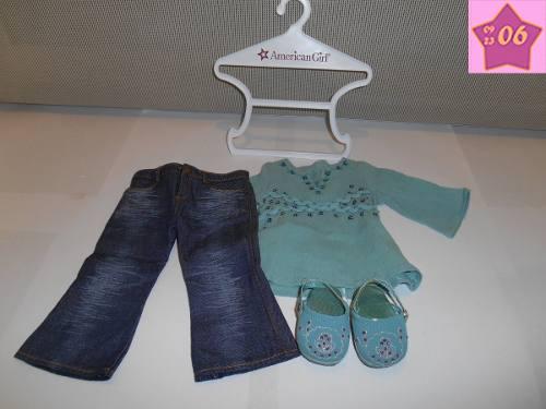 Ropa Original American Girl. Conjunto Moda Indie. 12verdes