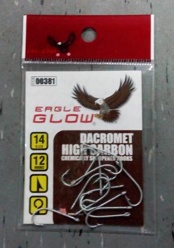 Anzuelos Marca Eagle Glow N°14 Paquete X Doce Unidades