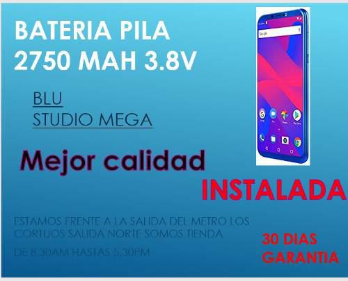 Bateria Pila Blu Studio Mega 2019 2018 Instalada! Garantia!