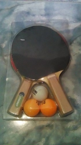 Set De Ping Pong Stiga Contact 2 Raquetas 3 Pelotas.