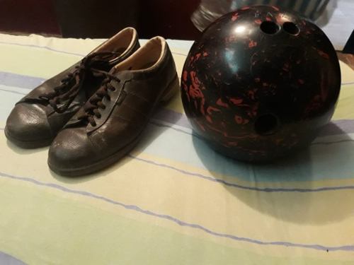 Bola De Bowling Nro 10 Y Zapatos Nro 41