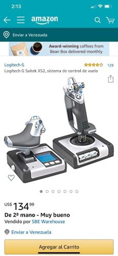 Control Simulador Joystick De Vuelo Salten X52 Pro