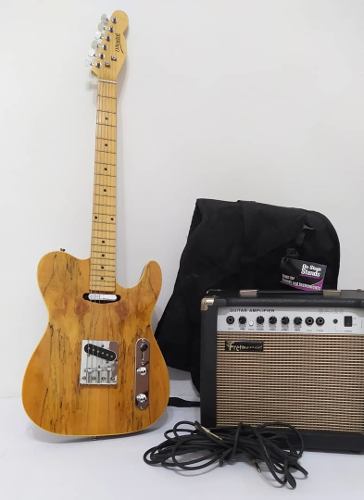 Guitarra Eléctrica Modelo Telecaster.Amplificador Fretmaste